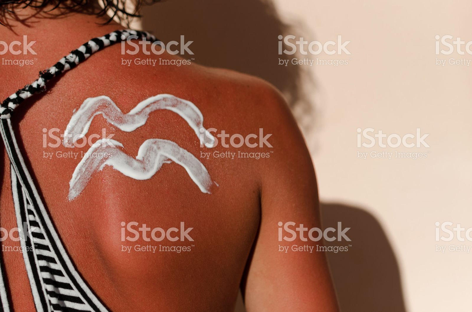 Person with Sunscreen